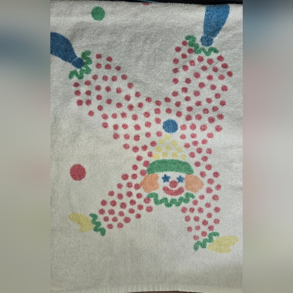 Vintage Clown Towel